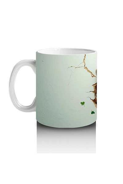 Luluyen St. Patrick Hat Feathered Raccoon – Printed Coffee Mug