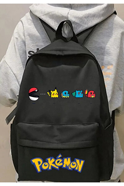 weywot حقيبة ظهر مدرسية ومدرسية ومدرسية مطبوعة بوكيمون بيكاتشو