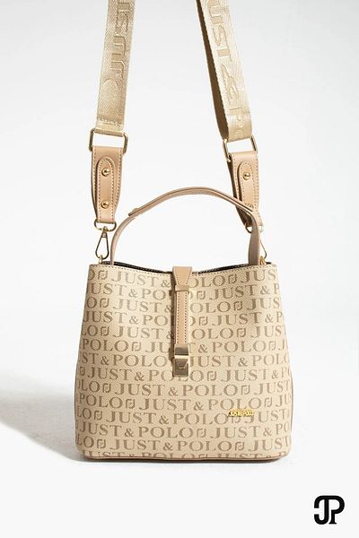 Just Polo Women's Medium Size Waterproof Faux Leather Printed Hand and Shoulder Bag Shopper 342055Pc