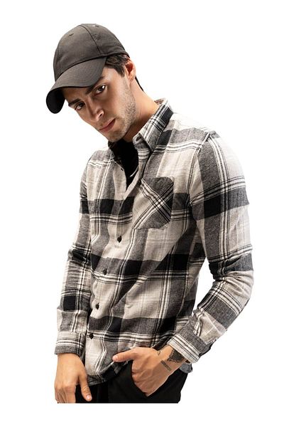 The Bear House Men's Regular Fit Cotton Shirt Casual & Formal Soft Fabric