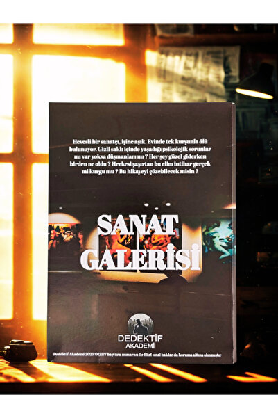 Shuttle Park Detective Box Game Art Gallery Find the Killer Solve the Story Fun Mysterious Immersive for Police