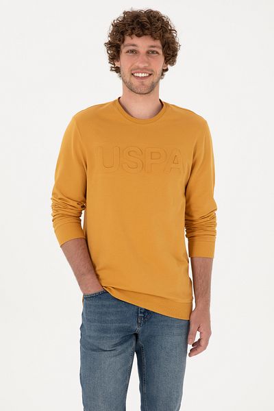 U.S. Polo Assn. Men's Mustard Basic Sweatshirt 50269402-Vr072