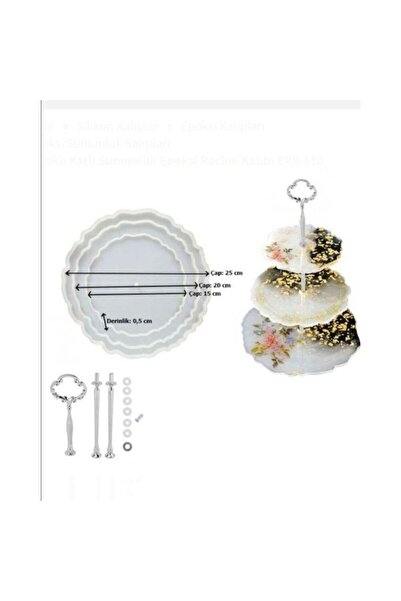 MERGAF Yuvarlak Kek Stand Kalıbı