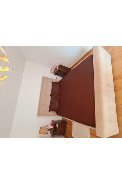 ARIALE Damask Linen 2 persons, ARIALE, Brown