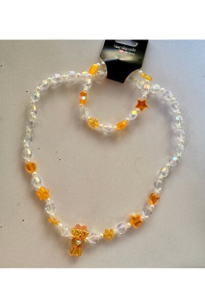 RENKA Colorful Beaded Necklace Set with Rabbit Detail for Children