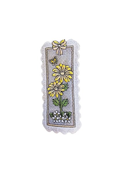 ARIALE Embroidered Bookmark Galbenele