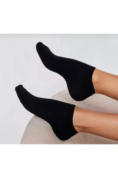 Bestrend 5-Piece Black Women's Socks Booties