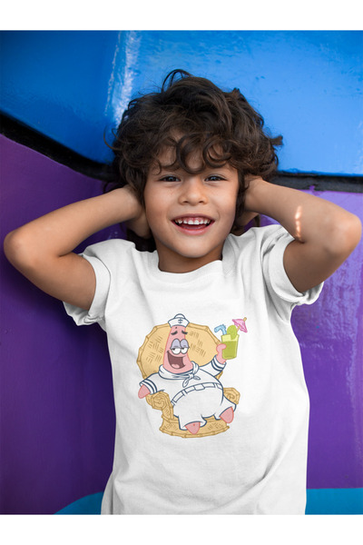 SEVBANO تي شيرت للأطفال بتصميم باتريك مطبوع للجنسين من Spongebob Cartoon (1-1...