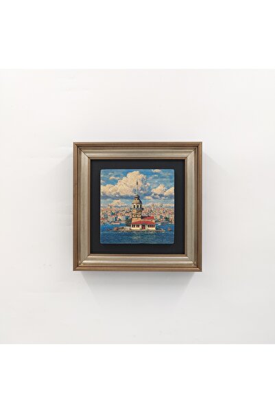 Ahsen resim çerçeve Εκτυπωμένος πίνακας με θέμα το Πύργο της Παρθενίας σε πλα...