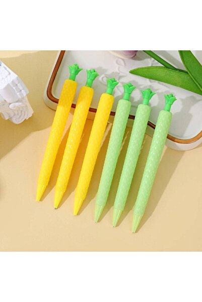 Minopi 3 قطع قلم رصاص لطيف أصفر - أخضر أناناس قلم رصاص متعدد الاستخدامات 0.7 ...