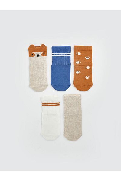 LC Waikiki Șosete imprimate pentru bebeluși, pachet de 5 (S5)