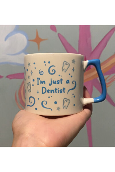 westartic Sad Üzgün Hamster Meslek Dişçi Diş Doktoru Kupa Bardak Fincan