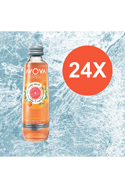 AVOYA Blend Bahçe Nanesi, Limon, Portakal, Greyfurt Aromalı Maden Suyu 24x250 ML