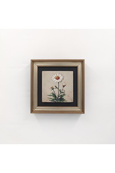 Ahsen resim çerçeve Tablou imprimat cu tematică margarete pe piatră naturală ...