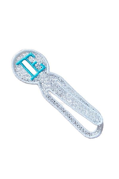 ARIALE Embroidered Bookmark Letter E -