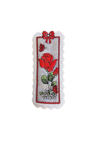 ARIALE Set 3 Embroidered Bookmarks Flowers