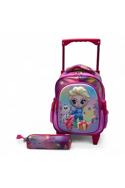 Shihon 2-Piece Girls' Rolling School Bag 12 Inch
