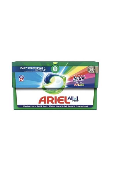 lenor Detergent capsule ARIEL All in One PODS Touch of Color, 37 spalari