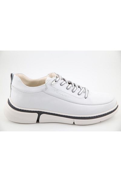 MARCOMEN 21115 Genuine Leather White Men's Casual Shoes