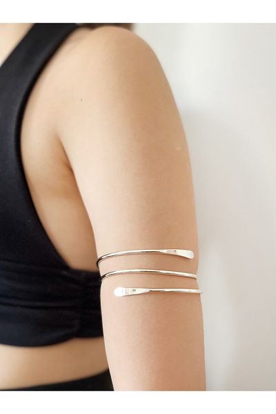 Sevilgülgünfinecrafts Pure Brass Arm Cuff Pazu Handcuff Double Deck
