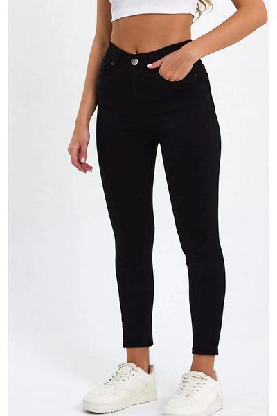 komera Black Narrow Skinny Jean Pants