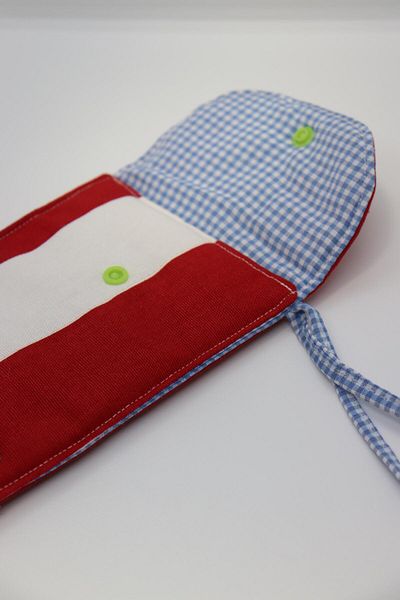 Mamma Mia Home Red Stripes Glasses Bag Eyeglasses Case Phone Cover