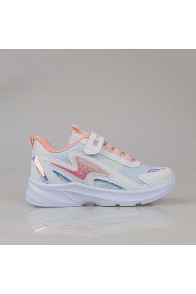 Trend Adımlar Pantofi sport pentru copii, albi, ușori, cu velcro