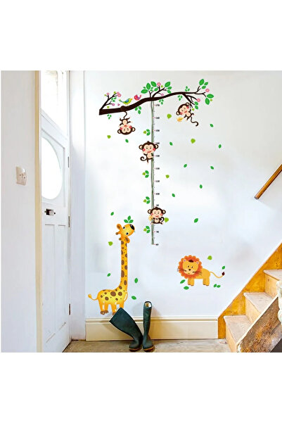 Kt Grup Drăguț Girafă Leu Maimuță Autocolant pentru camera copiilor Autocolant de perete pentru camera copiilor