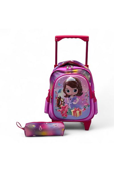 Shihon 2-Piece Girls' Rolling School Bag 12 Inch