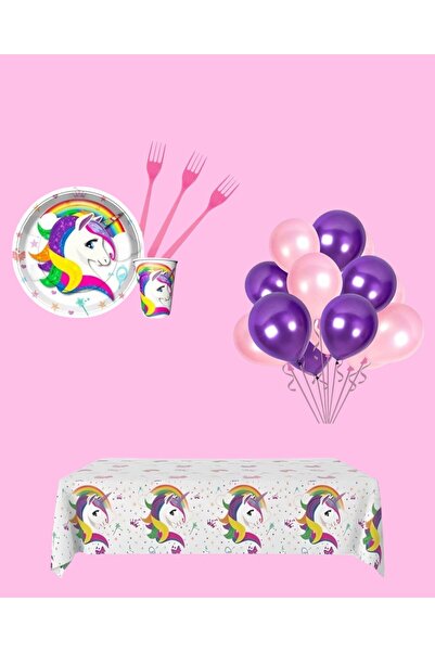 Evabrite Σετ πάρτι γενεθλίων Unicorn |   Ανάμεσα στα 1-5 ετών |   Στολίδια γι...