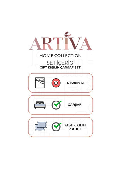 Artiva Home Collection Cotton Striped Satin Fitted Sheet and Pillowcase Set