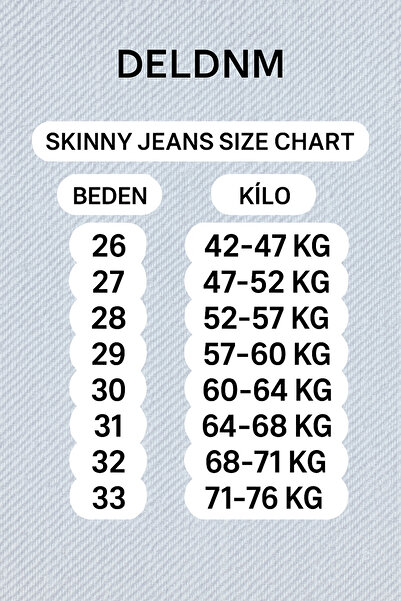 DELDNM Esra Buz Mavi Висока талія, еластичний, зручний, вузький крій, джинси-скінні -