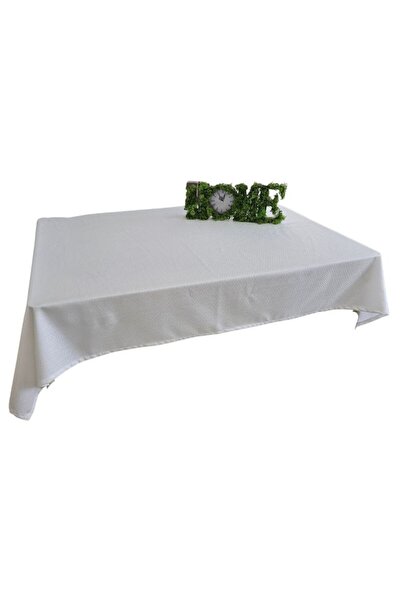 ARIALE Tablecloth, Crystal By Ariale, 140x250cm, textile, white