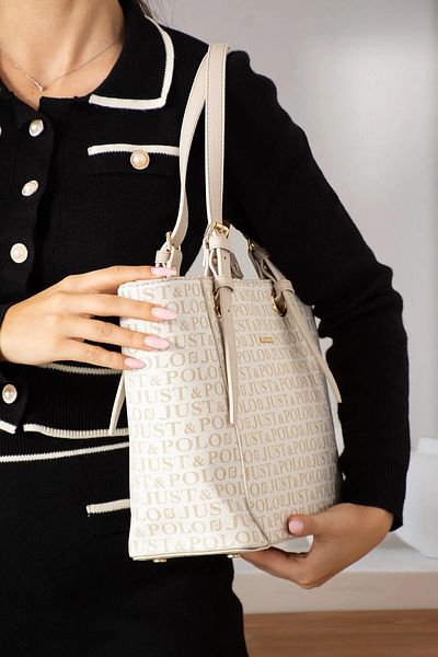Just Polo Original Women's Large Size Waterproof Handbag Tote Bag 342205Pc