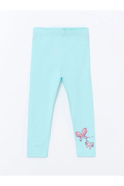 LC Waikiki Printed Girls' Tights with Elastic Waistband