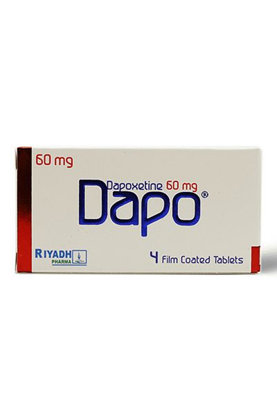 Riyadh Pharma DAPO 60 MG 4 FILM COATED TABLETS