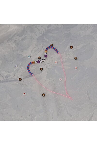 KüRe örgü ve takı Ece İsmine Özel El Yapımı Bileklik
