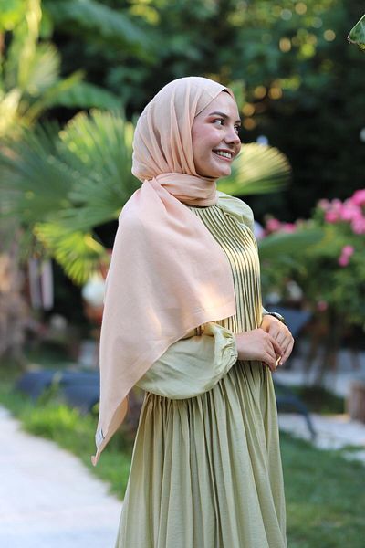 Şalland Natural Cotton Shawl Honey Foam