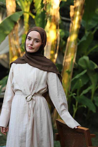 Şalland Dubai Series Shawl Brown