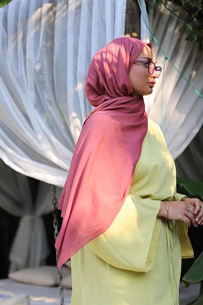 Şalland Natural Cotton Shawl Rose Pink