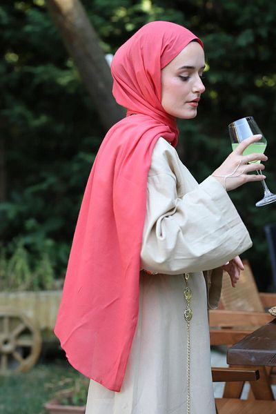 Şalland Natural Cotton Shawl Pomegranate Flower