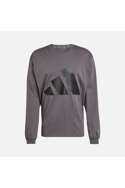 adidas Big Logo Sj Men's Gray Round Neck T-Shirt