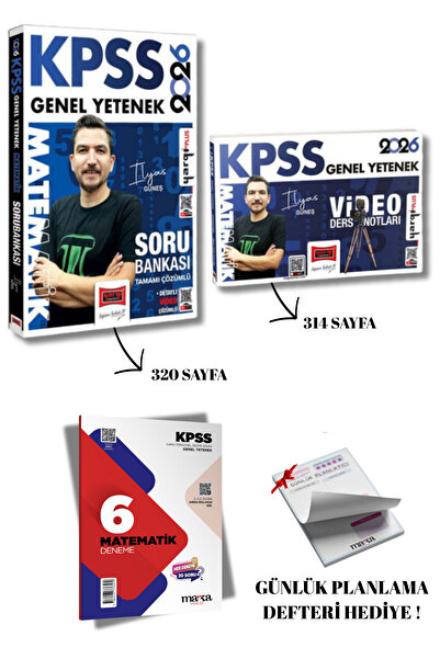 Yargı Yayınları 2026 KPSS Genel Yetenek Matematik Soru Bankası ve Video Ders ...