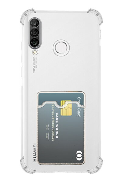 CaseWorld Huawei P30 Lite Kapak Kamera Korumalı Kartlıklı Darbe Emici Özellik...