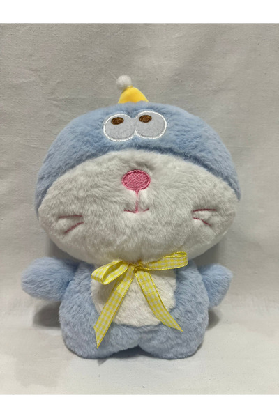 ŞAPKALI KEDİ PELUŞ OYUNCAK 25CM