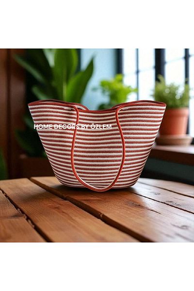 home decors by özlem حقيبة كتف من القش حقيبة شاطئية حقيبة يومية مصنوعة يدويًا