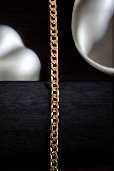 Nildenhobim Knitted and Leather Bag Chain - Width: 11.5 mm - Thickness: 2.8 mm Length: 2 Meters