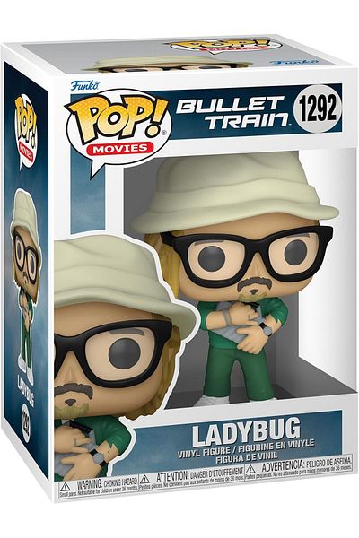Funko Movies: Bullet Train- Ladybug - (1 in 6 chance of receiving the rare Chase version)