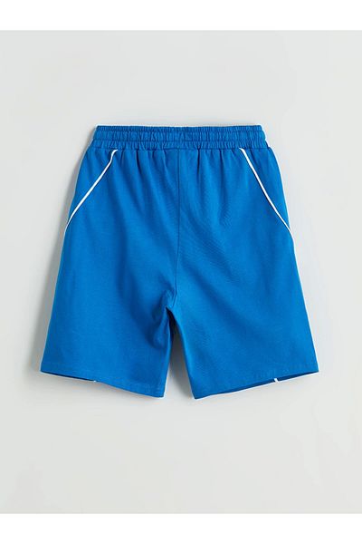 LC Waikiki Lcw Kids Blue Elastic Waist Boys Shorts