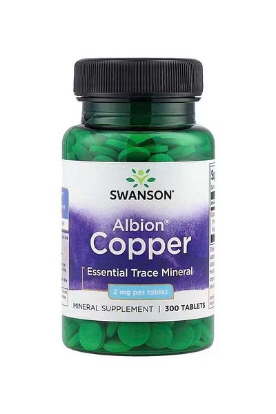 SWANSON Albion Copper, 2 mg, 300 Tablets
